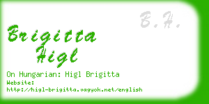 brigitta higl business card